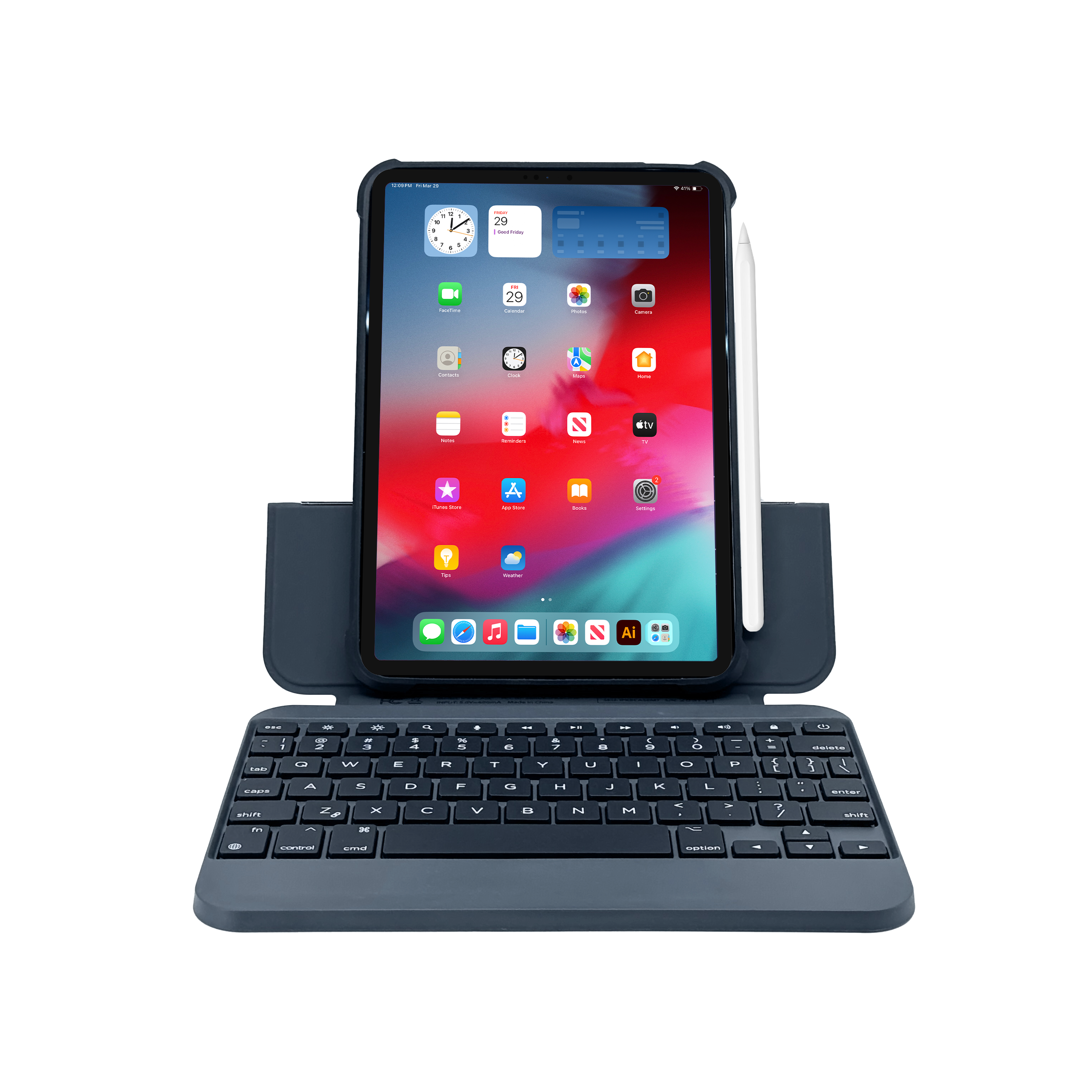Wireless iPad Mini Keyboard Case for iPad Mini A17 Pro & Mini 6 Macally Wireless iPad Mini Keyboard Case for iPad Mini A17 Pro & Mini 6 Macally