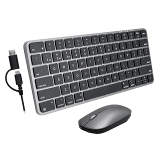 Dual Mode Wireless Keyboard & Mouse Set (Space Gray)