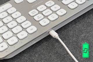Elegant Bluetooth Keyboard by Macally with Numeric Keypad - Streamlined Design for Mac 