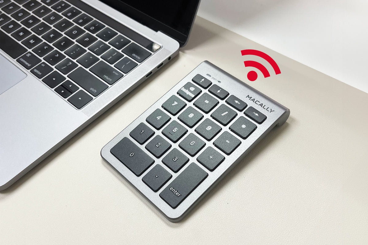 Number Keypad Wireless Number Pad | Ultimate 10 Key Data Entry with 12 Extra Numeric ...