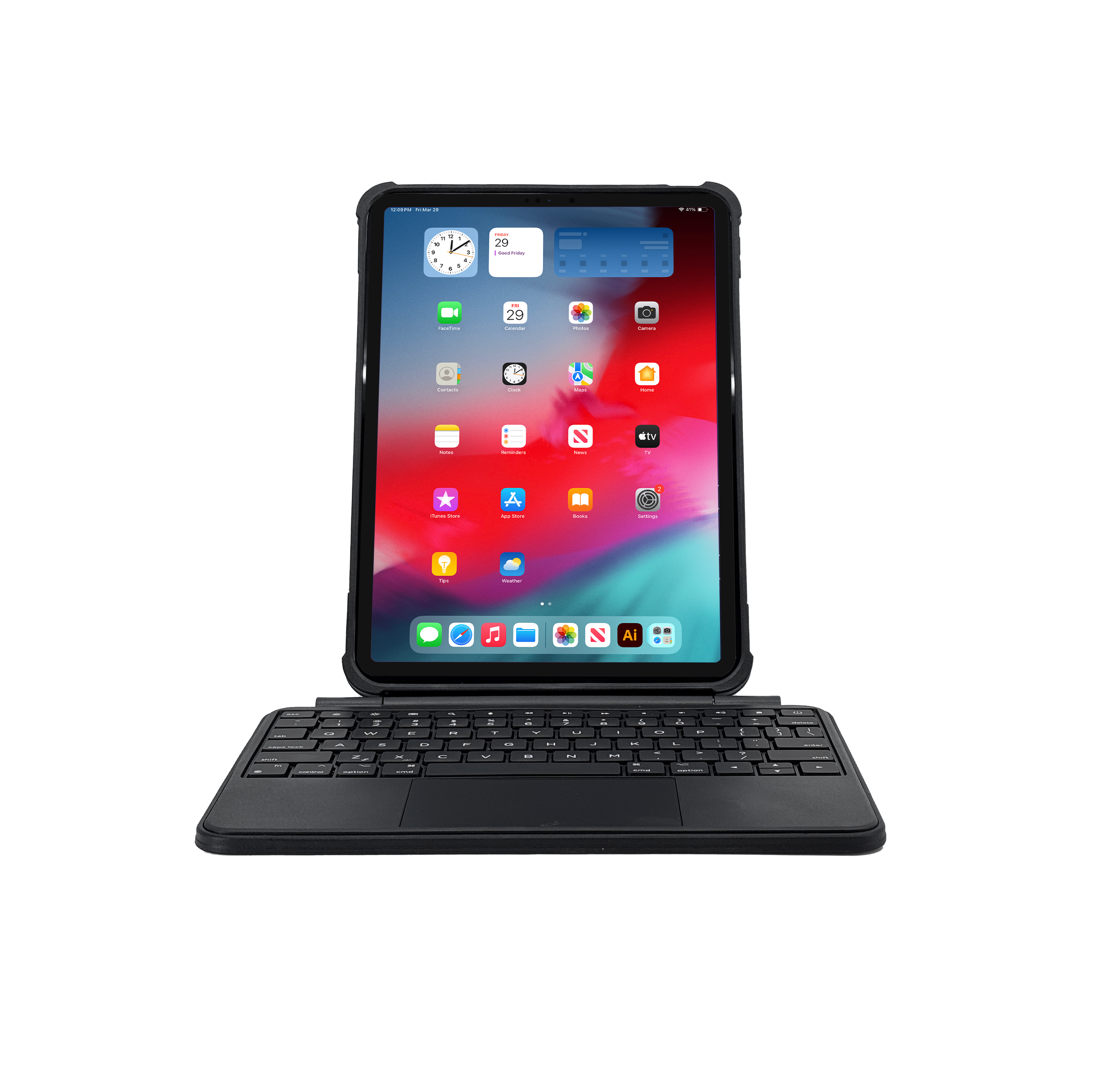 Rugged iPad Keyboard Case with Trackpad Rugged iPad Keyboard Case with Trackpad